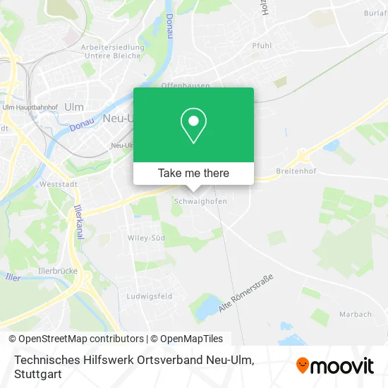 Карта Technisches Hilfswerk Ortsverband Neu-Ulm