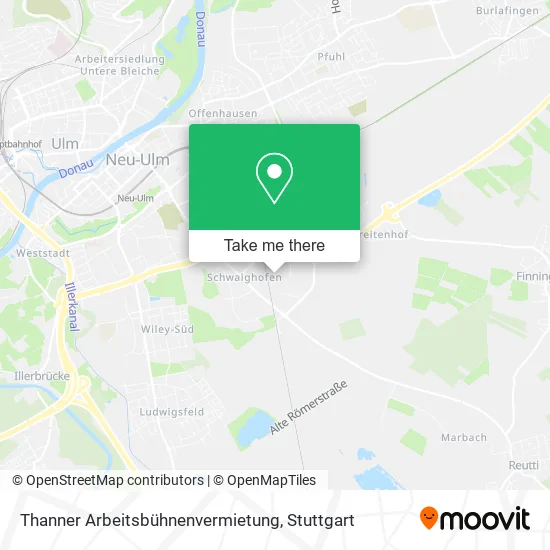 Карта Thanner Arbeitsbühnenvermietung