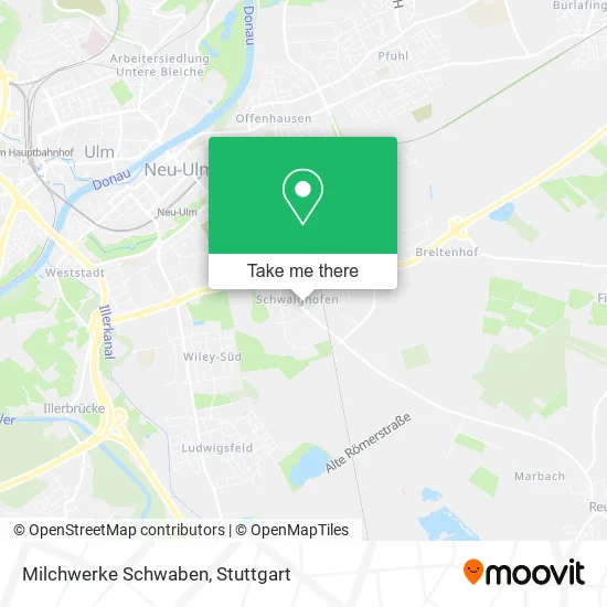 Карта Milchwerke Schwaben