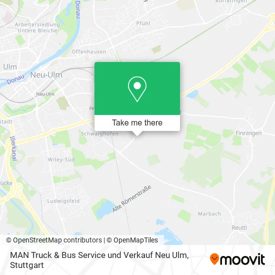 Карта MAN Truck & Bus Service und Verkauf Neu Ulm