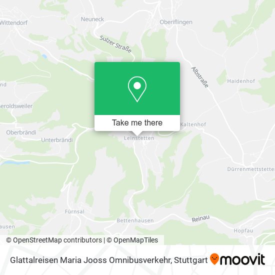 Glattalreisen Maria Jooss Omnibusverkehr map