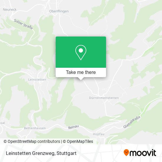 Leinstetten Grenzweg map
