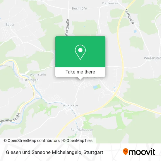 Карта Giesen und Sansone Michelangelo