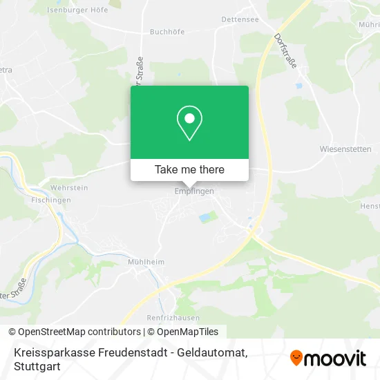 Карта Kreissparkasse Freudenstadt - Geldautomat
