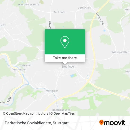 Карта Paritätische Sozialdienste
