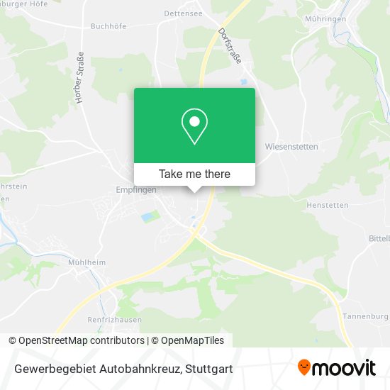 Gewerbegebiet Autobahnkreuz map