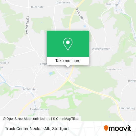 Truck Center Neckar-Alb map