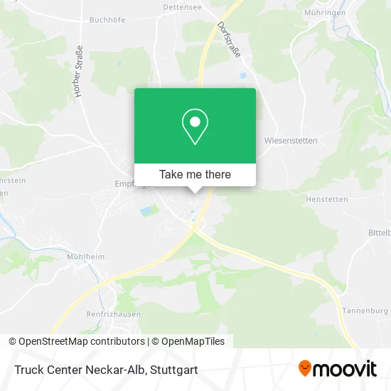 Карта Truck Center Neckar-Alb