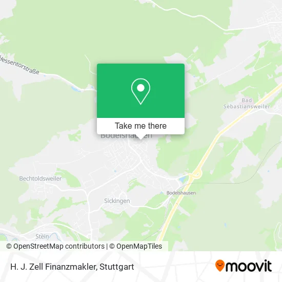 Карта H. J. Zell Finanzmakler