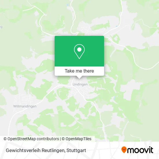 Карта Gewichtsverleih Reutlingen