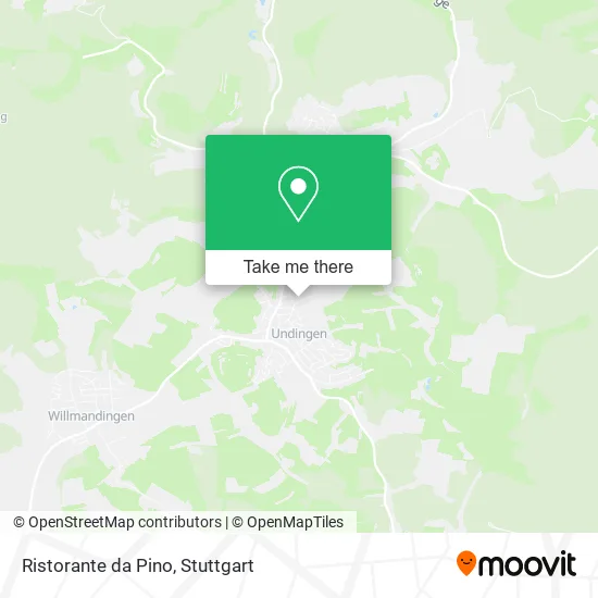 Карта Ristorante da Pino