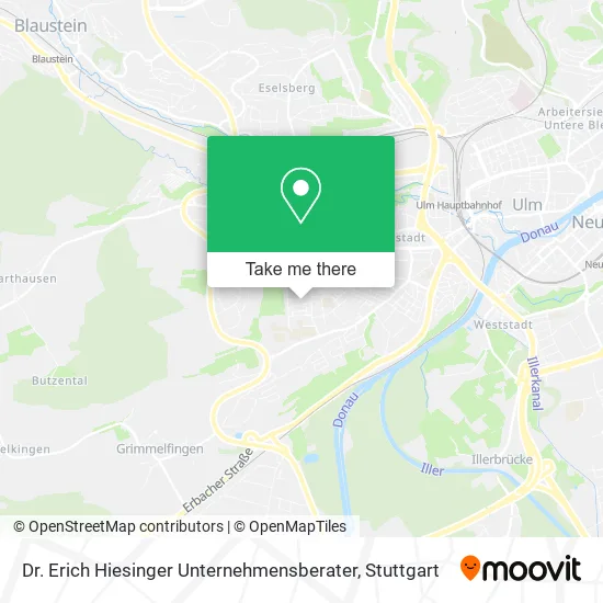 Карта Dr. Erich Hiesinger Unternehmensberater