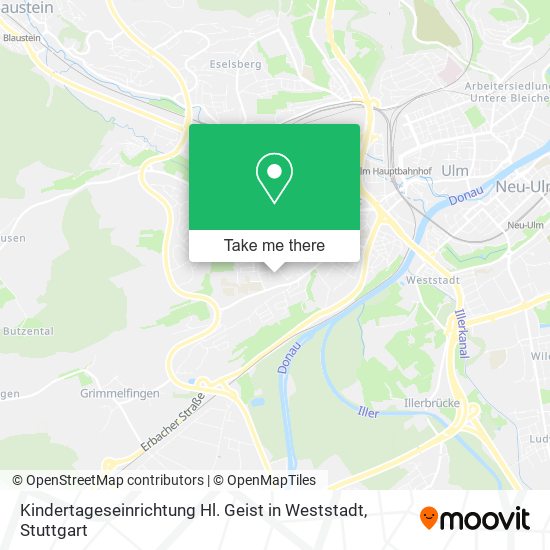 Карта Kindertageseinrichtung Hl. Geist in Weststadt