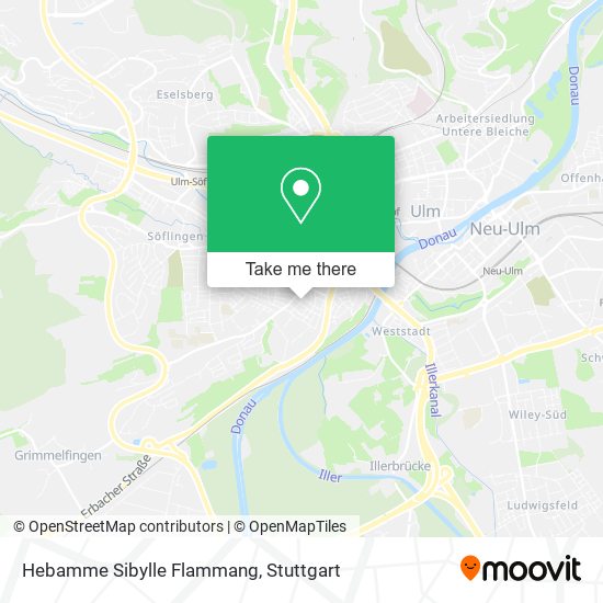 Hebamme Sibylle Flammang map