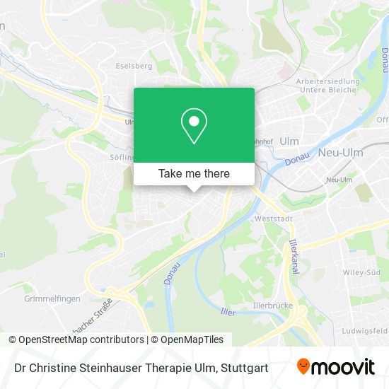 Dr Christine Steinhauser Therapie Ulm map