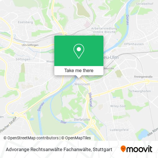 Advorange Rechtsanwälte Fachanwälte map