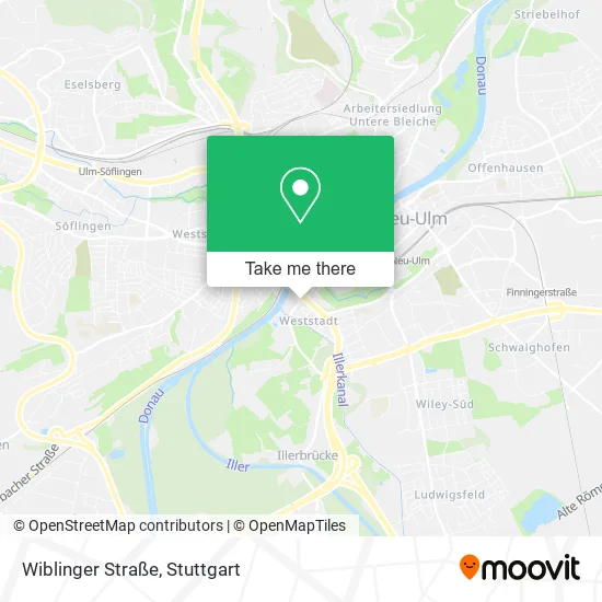 Карта Wiblinger Straße