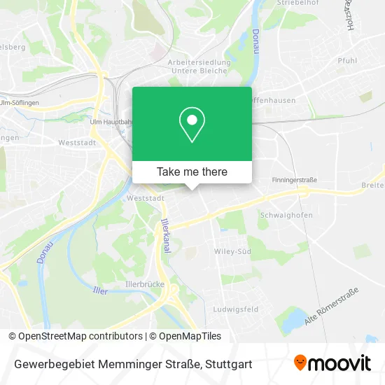 Карта Gewerbegebiet Memminger Straße
