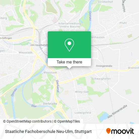 Карта Staatliche Fachoberschule Neu-Ulm