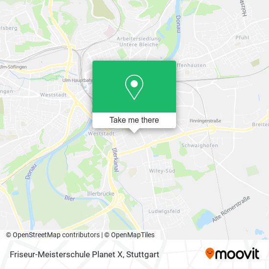 Friseur-Meisterschule Planet X map