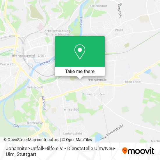 Johanniter-Unfall-Hilfe e.V. - Dienststelle Ulm / Neu-Ulm map