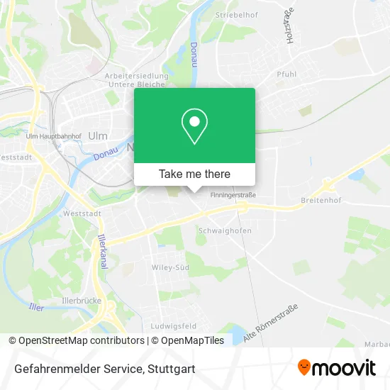 Карта Gefahrenmelder Service