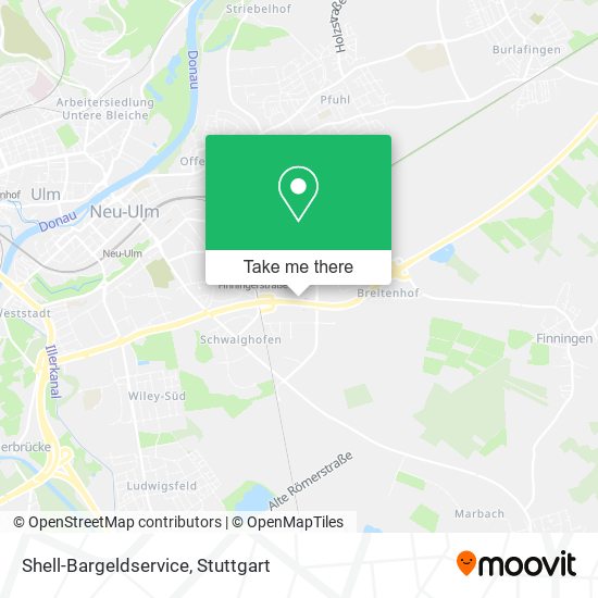 Shell-Bargeldservice map