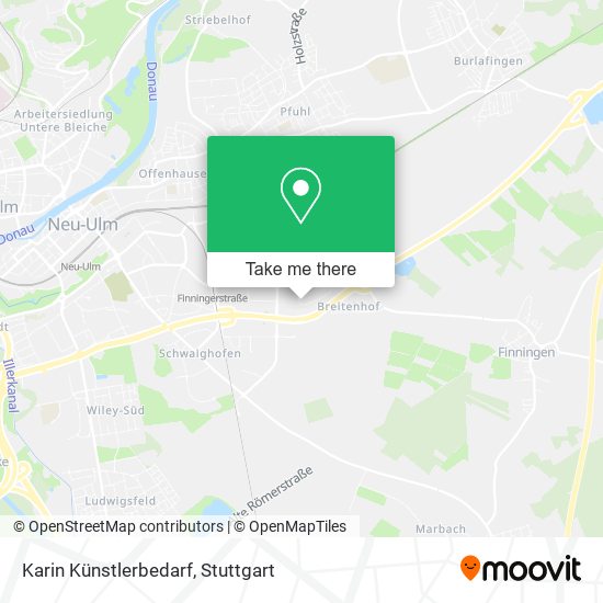 Karin Künstlerbedarf map
