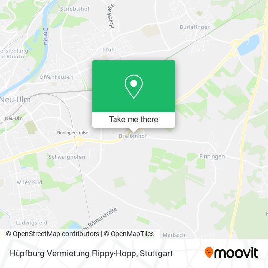 Hüpfburg Vermietung Flippy-Hopp map