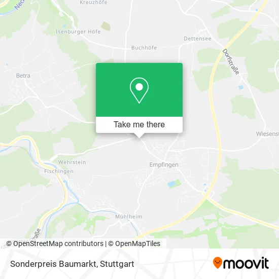 Карта Sonderpreis Baumarkt
