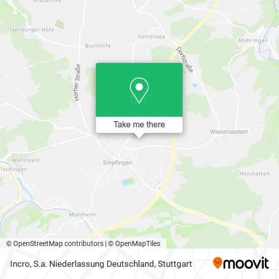 Карта Incro, S.a. Niederlassung Deutschland