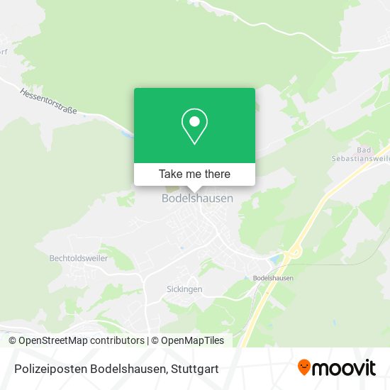 Polizeiposten Bodelshausen map