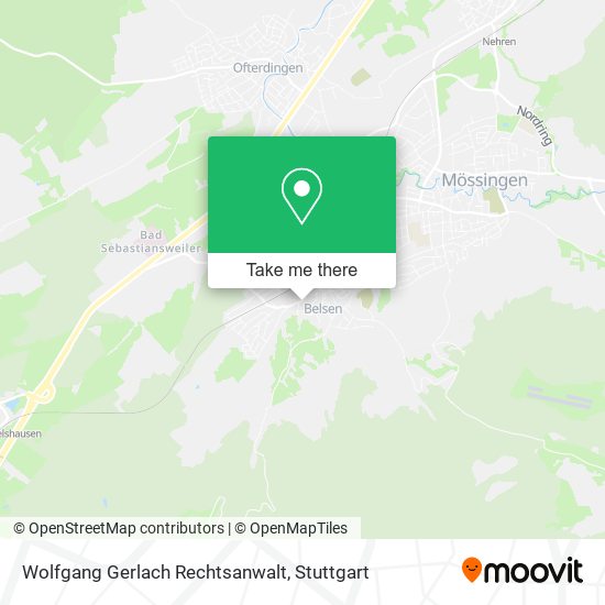 Карта Wolfgang Gerlach Rechtsanwalt