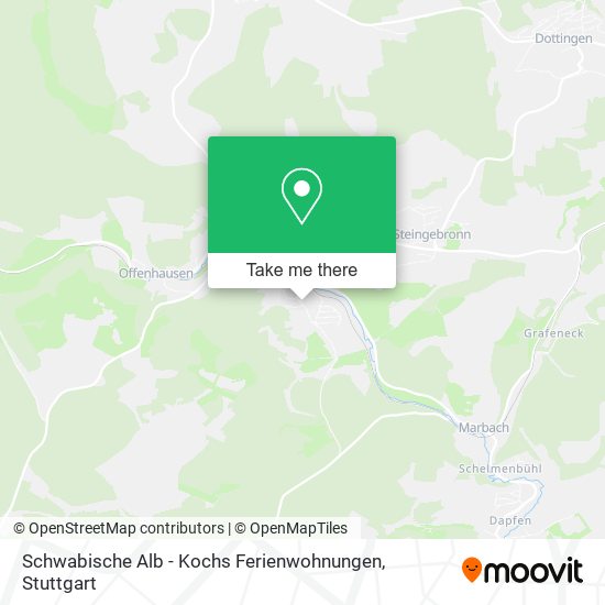 Schwabische Alb - Kochs Ferienwohnungen map