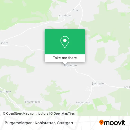 Карта Bürgersolarpark Kohlstetten