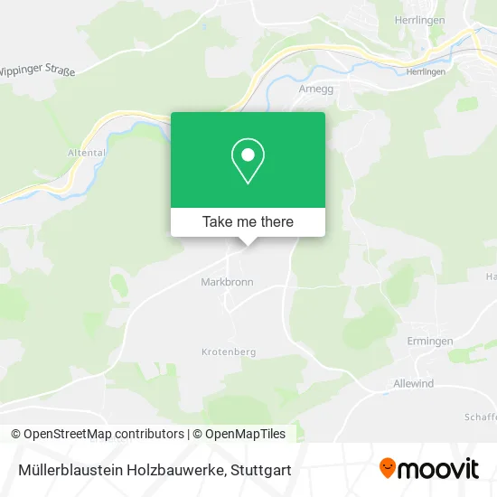 Карта Müllerblaustein Holzbauwerke