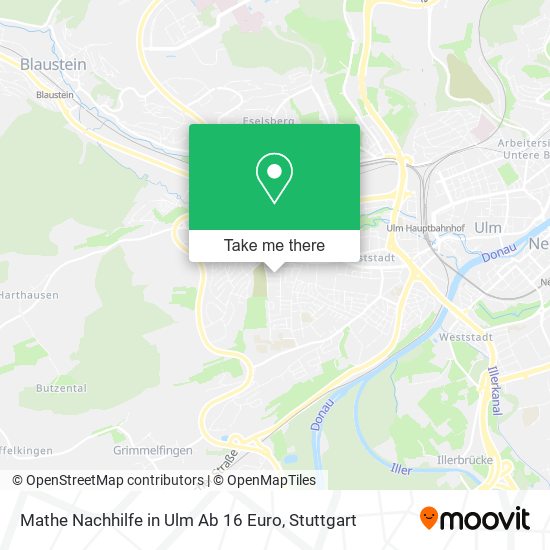 Mathe Nachhilfe in Ulm Ab 16 Euro map