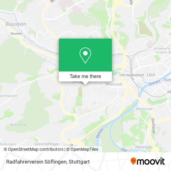 Radfahrerverein Söflingen map