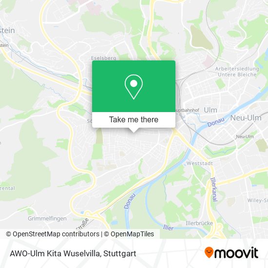 AWO-Ulm Kita Wuselvilla map