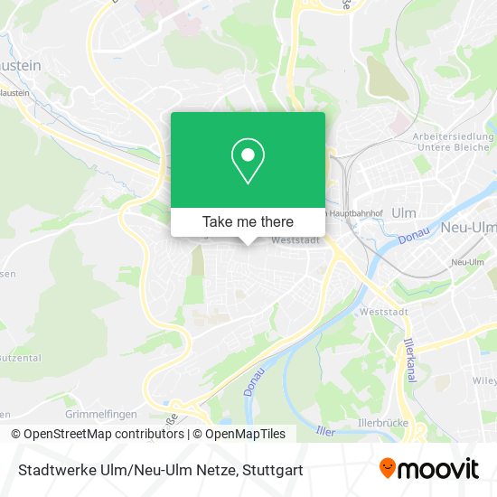 Карта Stadtwerke Ulm/Neu-Ulm Netze