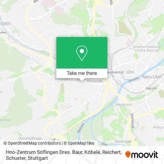 Hno-Zentrum Söflingen Dres. Baur, Köbele, Reichert, Schuster map