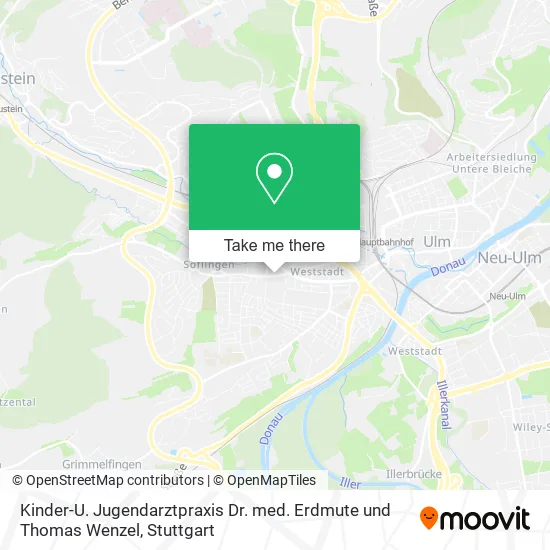 Карта Kinder-U. Jugendarztpraxis Dr. med. Erdmute und Thomas Wenzel