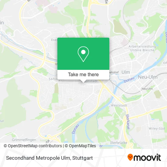 Карта Secondhand Metropole Ulm