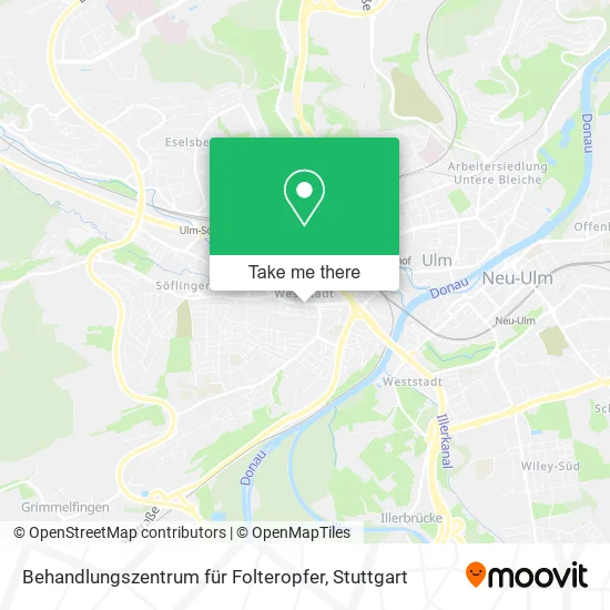 Карта Behandlungszentrum für Folteropfer