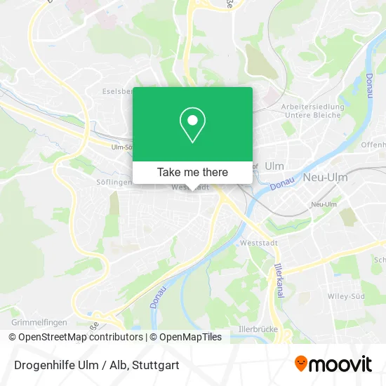 Карта Drogenhilfe Ulm / Alb