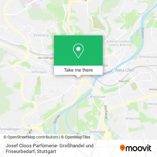 Карта Josef Cloos Parfümerie- Großhandel und Friseurbedarf