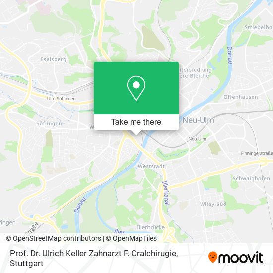 Prof. Dr. Ulrich Keller Zahnarzt F. Oralchirugie map