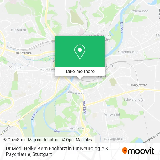Карта Dr.Med. Heike Kern Fachärztin für Neurologie & Psychiatrie