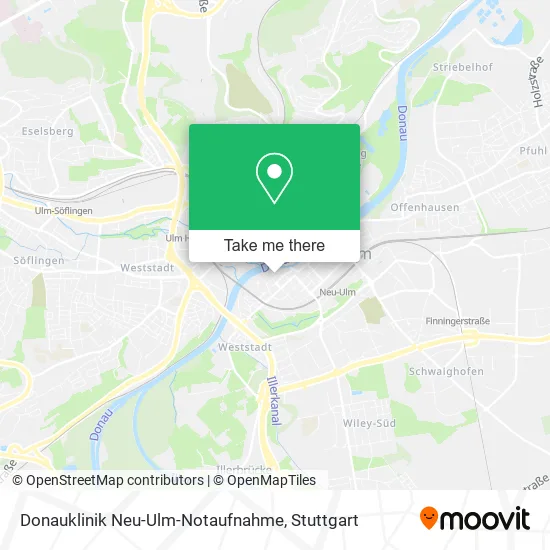Карта Donauklinik Neu-Ulm-Notaufnahme