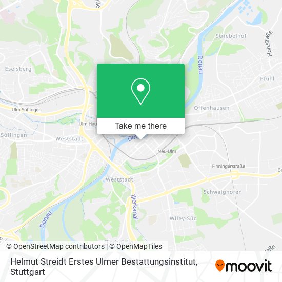 Helmut Streidt Erstes Ulmer Bestattungsinstitut map